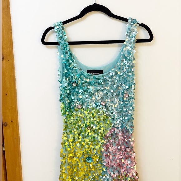 New Cynthia Rowley Prism Sequin Dress - Picture 9 of 11